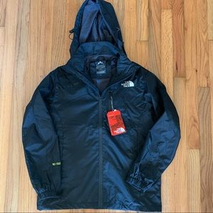 NWT North Face Rain Jacket with Removable Hood